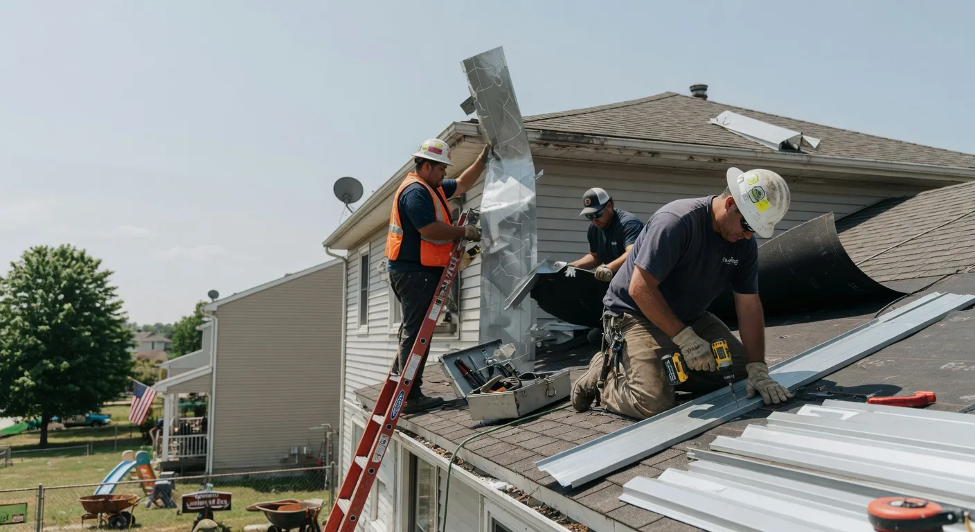 Storm Damage Metal Roof Repair in Turin, NY